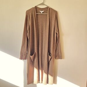 Time&Tru Open front long cardigan